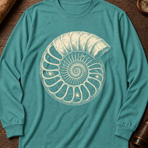 Ammonite Star Chart Long Sleeve Shirt — Seafoam