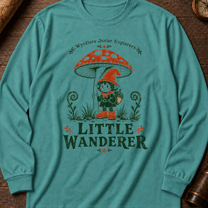 Duende Mushroom Cap Long Sleeve Shirt — Seafoam