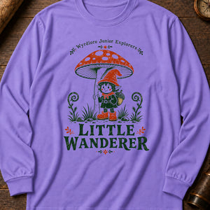 Duende Mushroom Cap Long Sleeve Shirt — Violet