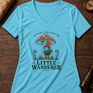 Duende Mushroom Cap Women's V-Neck Tee — turquoise