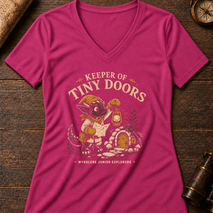 Kobold Lantern Helper Women's V-Neck Tee — berry
