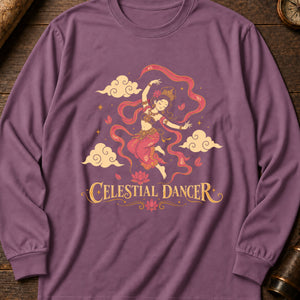 Apsara Cloud Dance Long Sleeve Shirt — Berry