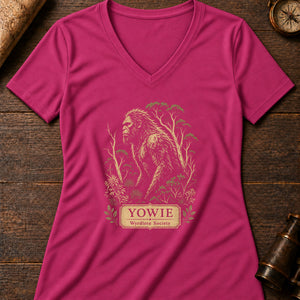 Yowie Range Women's V-Neck Tee — berry