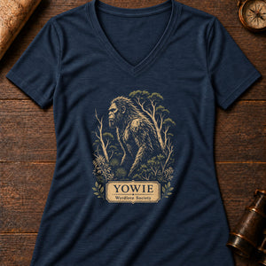 Yowie Range Women's V-Neck Tee — heather navy