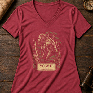Yowie Range Women's V-Neck Tee — heather red