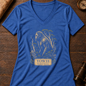 Yowie Range Women's V-Neck Tee — heather true royal
