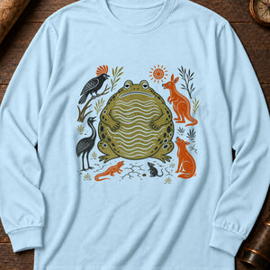 Tiddalik Frog Long Sleeve Shirt — Chambray
