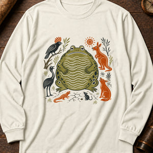 Tiddalik Frog Long Sleeve Shirt — Ivory
