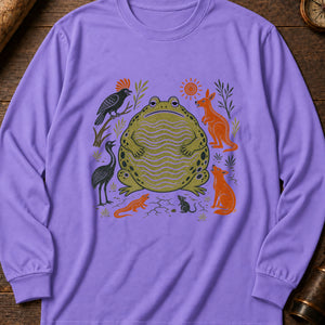 Tiddalik Frog Long Sleeve Shirt — Violet