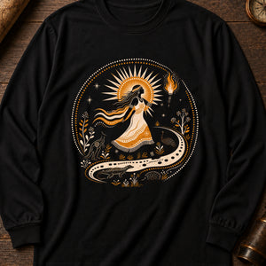 Sun Woman Journey Long Sleeve Shirt — Black