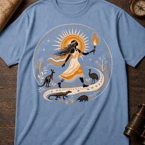 Sun Woman Journey — blue jean