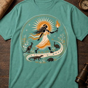 Sun Woman Journey — seafoam
