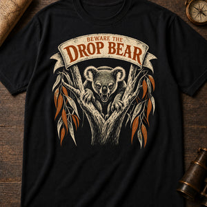 Drop Bear Warning — black