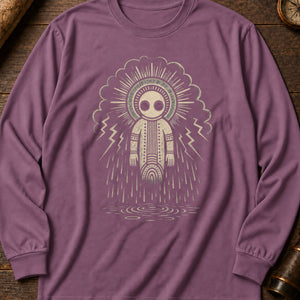 Wandjina Cloud Long Sleeve Shirt — Berry