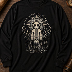 Wandjina Cloud Long Sleeve Shirt — Black