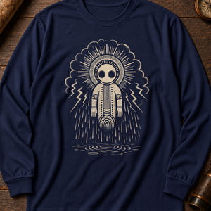 Wandjina Cloud Long Sleeve Shirt — True Navy