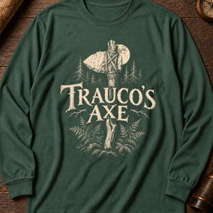 The Trauco's Axe Long Sleeve Shirt — Blue Spruce