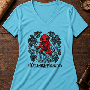 Yara-ma-yha-who Specimen Women's V-Neck Tee — turquoise