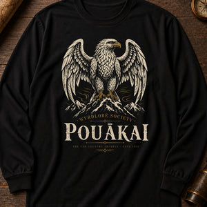 Pouākai Sky Long Sleeve Shirt — Black