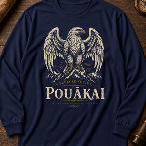 Pouākai Sky Long Sleeve Shirt — True Navy