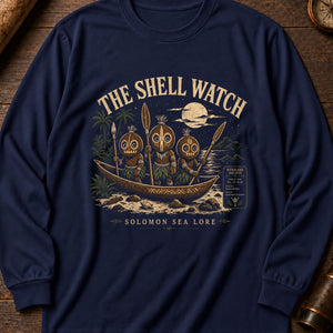 Shell Watch Long Sleeve Shirt — True Navy