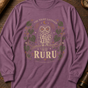 Ruru Listener Long Sleeve Shirt — Berry