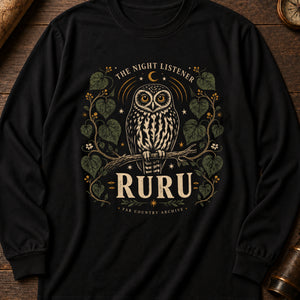 Ruru Listener Long Sleeve Shirt — Black