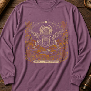 Baiame Sky Father Long Sleeve Shirt — Berry