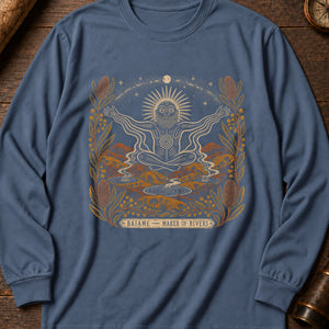 Baiame Sky Father Long Sleeve Shirt — Blue Jean