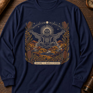 Baiame Sky Father Long Sleeve Shirt — True Navy