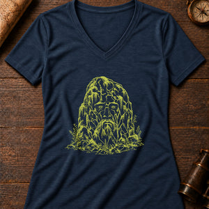 The Hidden Vættir Women's V-Neck Tee — heather navy