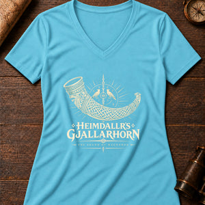 Heimdallr's Horn Women's V-Neck Tee — turquoise
