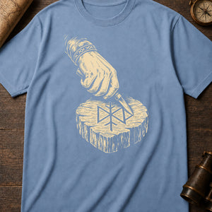The Rune-Carver's Hand — blue jean