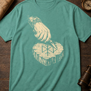 The Rune-Carver's Hand — seafoam