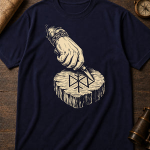 The Rune-Carver's Hand — true navy