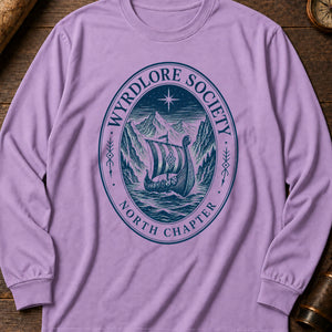 Northern Reaches Badge Long Sleeve Shirt — Orchid