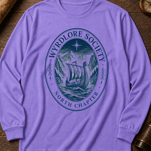 Northern Reaches Badge Long Sleeve Shirt — Violet