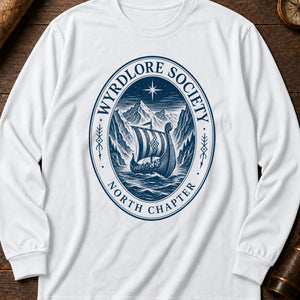 Northern Reaches Badge Long Sleeve Shirt — White