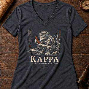 Kappa Cucumber Women's V-Neck Tee — dark grey heather