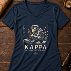 Kappa Cucumber Women's V-Neck Tee — heather navy