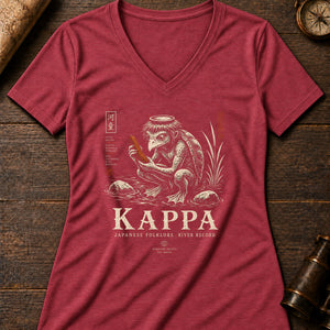 Kappa Cucumber Women's V-Neck Tee — heather red