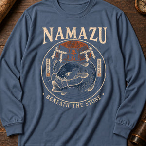 Namazu Stone Long Sleeve Shirt — Blue Jean