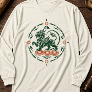 Pixiu Keeper Long Sleeve Shirt — Ivory