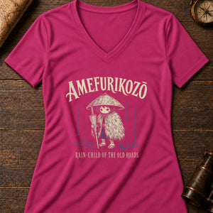 Amefurikozō Rain Women's V-Neck Tee — berry