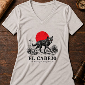El Cadejo's Watch Women's V-Neck Tee — heather dust