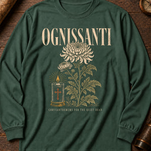 Ognissanti Blooms Long Sleeve Shirt — Blue Spruce
