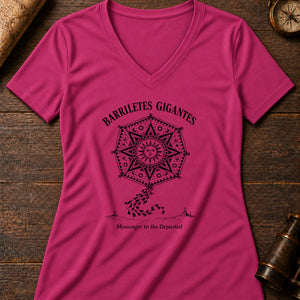 Barriletes Gigantes Women's V-Neck Tee — berry