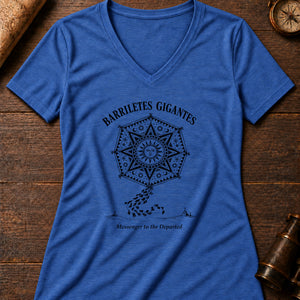 Barriletes Gigantes Women's V-Neck Tee — heather true royal