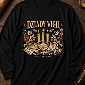 Dziady Vigil Long Sleeve Shirt — Black