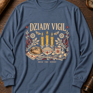 Dziady Vigil Long Sleeve Shirt — Blue Jean
